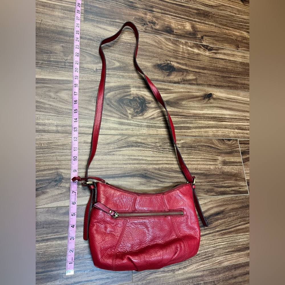 - Lucky red leather shoulder bag - Picture 8 of 8